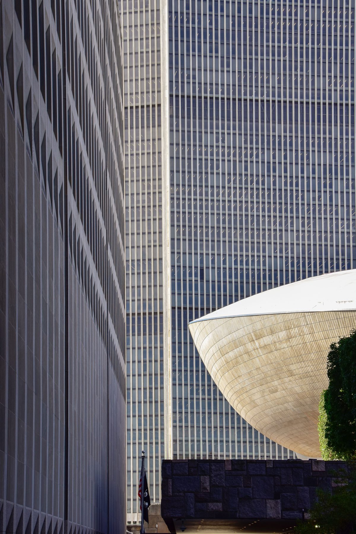 View across Empire State Plaza toward The Egg. Photo by James Kwon.