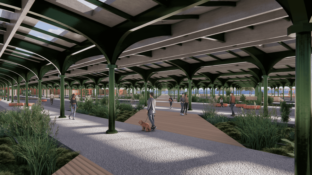 In the future, parts of the historic Jersey Central Railroad’s Communipaw train shed will be reopened to the public for historic interpretation and events.