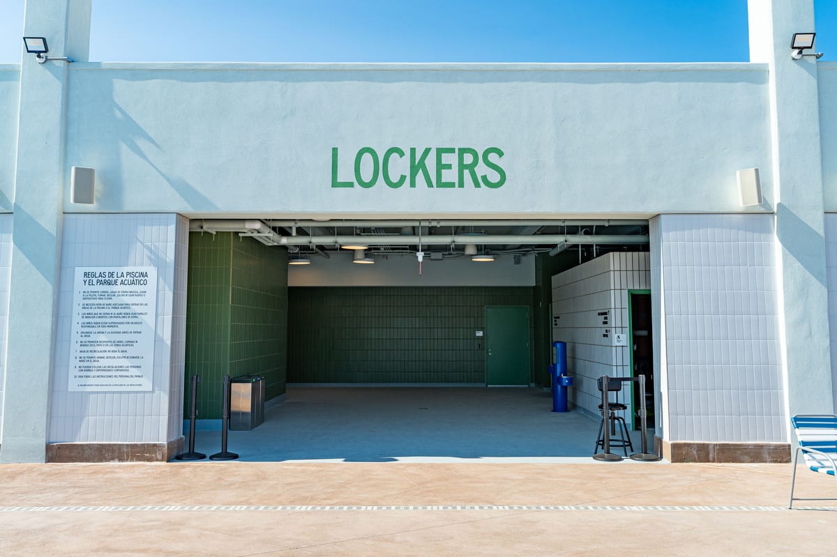 The Lockers at the East Bathhouse. Photo © New York State Office of Parks, Recreation and Historic Preservation.