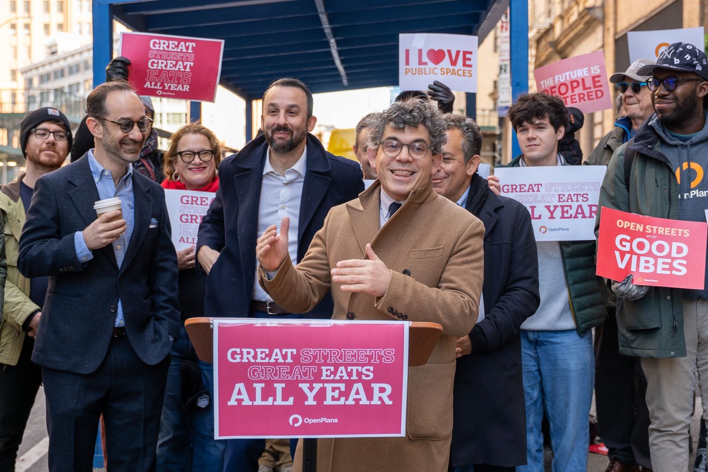 Electeds, Small Businesses, & Public Space Advocates Rally for Expanded Outdoor Dining Program