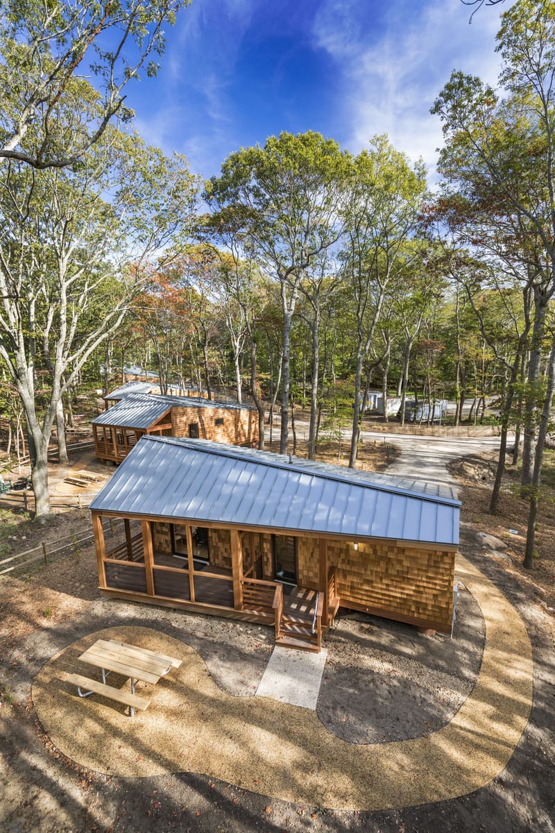 A Long Island Campground Gets a Bunch of New Modern Cabins