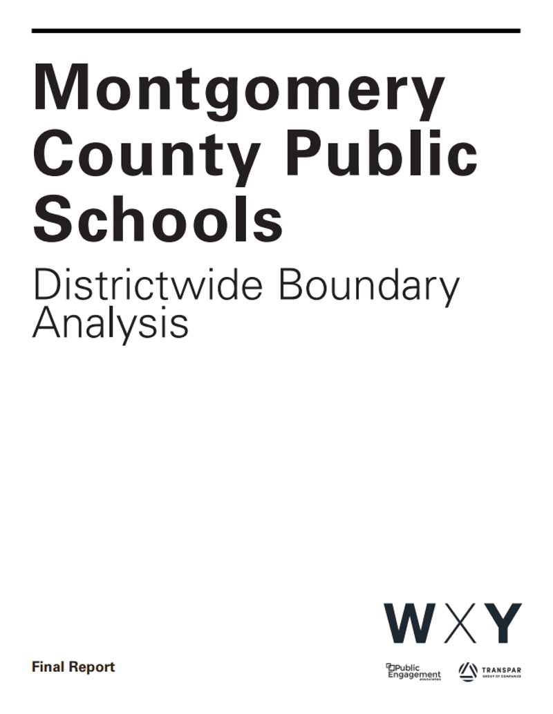 Montgomery County Public Schools Districtwide Boundary Analysis Final Report