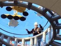Oculus Installed Atop SeaGlass Carousel